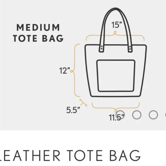 Portland Leather (Bone) Tote with Brown Straps Limited Edition - Picture 17 of 17